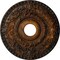 Ekena Millwork Rose Ceiling Medallion (Fits Canopies up to 7 1/4"), Hand-Painted Rust, 18"OD x 3 1/2"ID x 1 1/2"P CM18RORUS - alternate 1